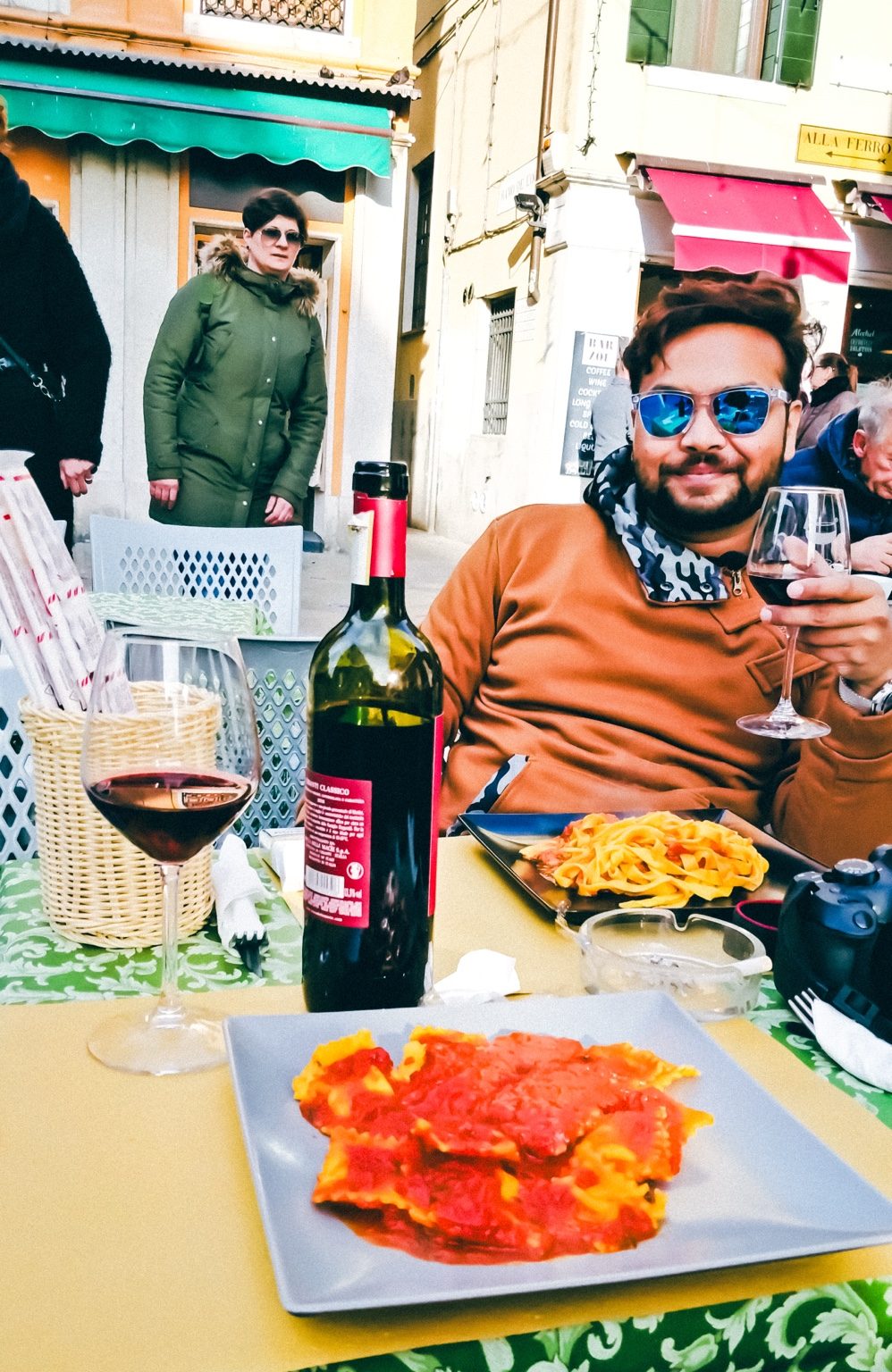 Hemant Ghosh in an Italian cafe setting
